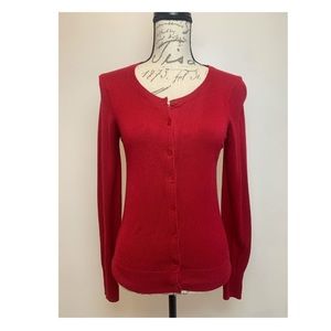 Express Red Cardigan Small